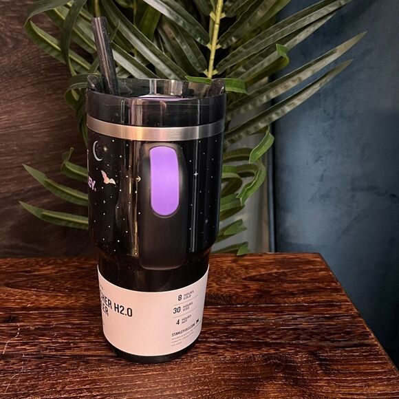 Stanley Halloween 20oz H2.0 Flowstate Quencher Tumbler in Spellcast Black. NWT! - Picture 8 of 10